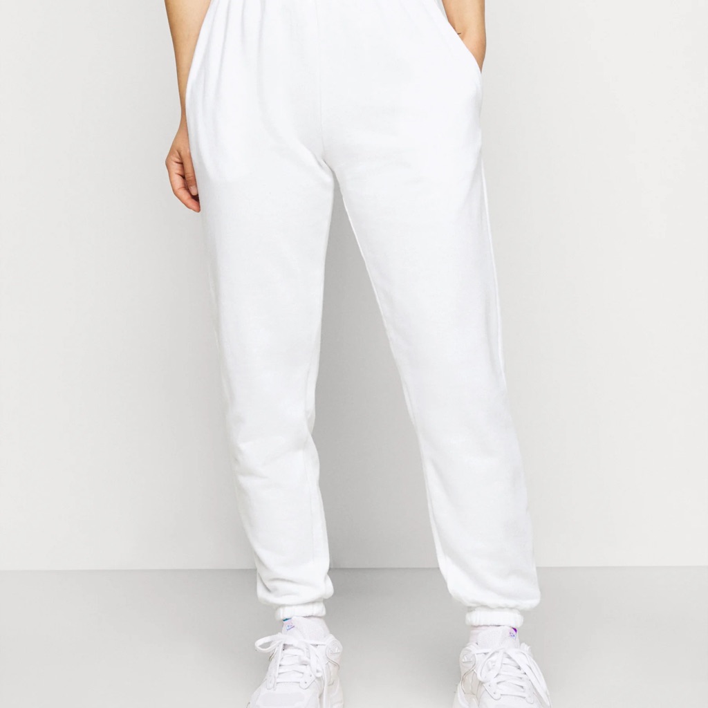 Petite Basic Joggers White